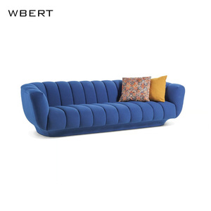 Wbert โซฟาหุ้มเบาะแบบนอร์ดิกทันสมัยทำความสะอาดง่ายสำหรับบ้านสำนักงานคลับแผนกต้อนรับและโซฟาห้องนั่งเล่นสตูดิโอถ่ายภาพ - Product Image 2