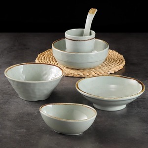 Tazones retro de melamina, tazones pequeños, tazones para arroz, tazones para sopa, tazones para agua y azúcar, vajilla para hoteles, tazones para polvo de arroz para restaurantes. - Product Image 3