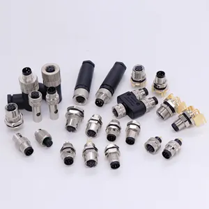 Sensor M8 Serie Producten Gemeenschappelijke Rubber Gecoate Korte Afgeschermde Shell Voorste Vergrendeling Achterste Slot Lasdraad Connector