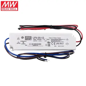 LPV-35-12ไฟ LED 3A 35W 12V หมายถึงแหล่งจ่ายไฟที่ดีกันน้ำ