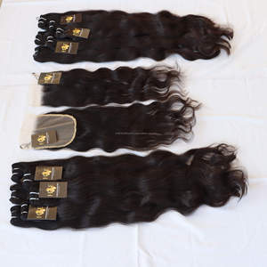 วิกผมคนผม Remy บริสุทธิ์,ผมจากอินเดียดิบแบบยังไม่ผ่านกระบวนการพร้อมการปิดแบบ Hd - Product Image 1