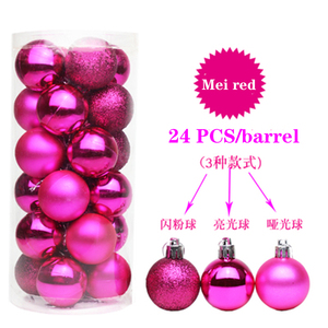 Suministros de Decoración de Lujo, Juego de Bolas de Navidad Personalizadas Brillantes en Dorado, Rosa y Rojo, Venta al por Mayor - Product Image 4