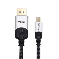 VCOM En stock 1.5m 2m 3m Tressé Mini Display Port to Display Port Cable Metal Shell 8K 60Hz 4K 144Hz Mini DP to DP Cable