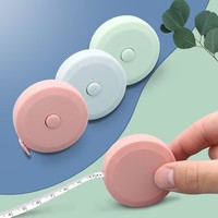 Mètre Ruban Rétractable Portable en Tissu avec Logo, 60 Pouces (150 cm), Mini, Souple, pour Mesure Corporelle, Couture et Tailleur