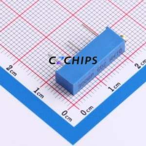 Resistencia Ajustable/Potenciómetro 3006P-1-502LF, Componente de Orificio Pasante (THT)-3P, 19.3x4.9mm, Resistencia de 5kOhm, 10%, 750mW, 250ppm ℃ - Product Image 1