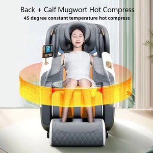 Fauteuil de massage de luxe 4D <span class=keywords><strong>SL</strong></span> Rail Zero Gravity avec compression par airbags pour tout le corps, écran tactile et fonction Bluetooth - Product Image 6