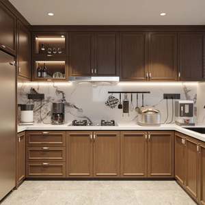 Mueble de Cocina Clásico Contemporáneo, Construcción de Madera Maciza, Color y Tamaño Totalmente Personalizables para Hogares Pequeños - Product Image 1