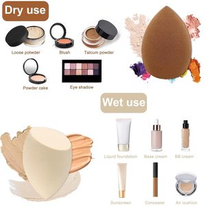 Éponge de maquillage multicolore ultra douce à texture fine, sans latex, marque privée, houppette de beauté - Product Image 2