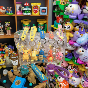 Portachiavi Personalizzato 3D in PVC Gomma a Forma di Pikachu Eevee, Anello Portachiavi <span class=keywords><strong>Anime</strong></span> per Chiavi Auto e Borse - Product Image 4