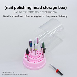 Estuche de Almacenamiento para Brocas de Uñas de Plástico con 48 Orificios, Soporte para Cabezales de Pulido, Organizador de Exhibición - Product Image 3