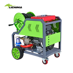 Máquina de limpieza a chorro de gasolina con control remoto, limpiador de desagües y <span class=keywords><strong>manguera</strong></span> de alta presión - Product Image 3