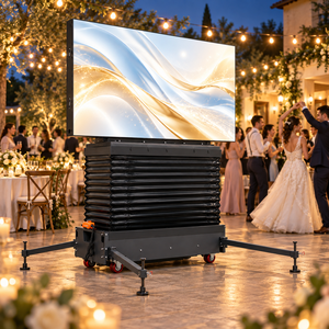 Écran LED extérieur haute fréquence de rafraîchissement P4 sur roues, réutilisable, pour spectacles musicaux, concerts en plein air, événements en direct, location et location de matériel. - Product Image 4