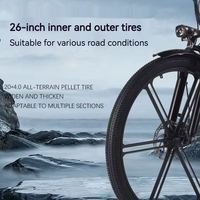 Vélo électrique WindChaser 36V avec batterie 6-15Ah, frein hydraulique à 7 vitesses, design moderne, 350W Sepeda Listrik