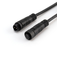 M12 IP67 connecteur de câble étanche 2Pin/3Pin/4Pin/5Pin connecteur circulaire femelle/mâle 6 broches câble d'extension cuivre 6A évalué