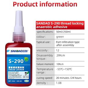 SD290 Anaerobic Adhesive <strong>Thread</strong> Locker Medium and Strong Locktight for Nuts Fasteners Metal <strong>Thread</strong> <strong>Lock</strong> - Product Image 4