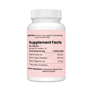 Porsley Copper Chlorophyllin Ayuda en la desodorización, proporciona beneficios antioxidantes, apoya el proceso de desintoxicación del cuerpo, cápsulas blandas. - Product Image 2