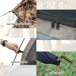 Outdoor Camping Hunting <b>Tent</b> New Design <b>Camo</b> <b>Tent</b> Portable Folding Four-season Double Layer Camping <b>Tent</b> Travel With Logo - Product Image 4