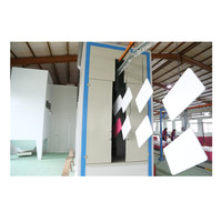 Ligne de revêtement de poudre Mdf électrostatique automatique à faible Budget/cabine/four à gaz