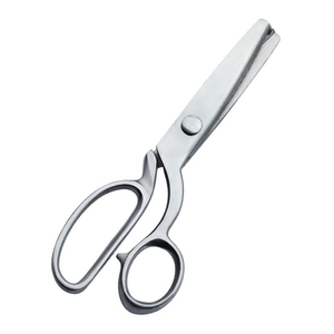 Tesoura de Alfaiate Artesanal DIY em Aço Inoxidável com Dentes para Corte de Renda e Tecido - Product Image 1