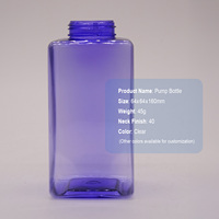 Bouteille de savon liquide pour le corps en plastique PET de haute qualité avec pompe pulvérisatrice 300ml/500ml Fabricant Vente en gros Personnalisé OEM ODM