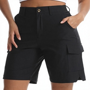 Shorts cargo décontractés pour femmes, taille mi-haute, imperméables, séchage rapide, avec poches, pour le golf, la randonnée, légers - Product Image 2