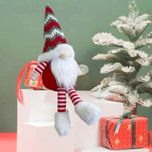 Decoraciones navideñas Nuevo sombrero <span class=keywords><strong>de</strong></span> lana <span class=keywords><strong>de</strong></span> felpa Estatuilla <span class=keywords><strong>de</strong></span> Gnomo Muñeca sin rostro <span class=keywords><strong>de</strong></span> piernas largas Adorno <span class=keywords><strong>de</strong></span> duende enano <span class=keywords><strong>de</strong></span> Navidad - Product Image 6