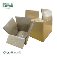Boîte en carton personnalisée en gros, portable, avec pelliculage brillant, étanche, gaufrée, en matériau kraft, pour le transport de légumes et de fruits