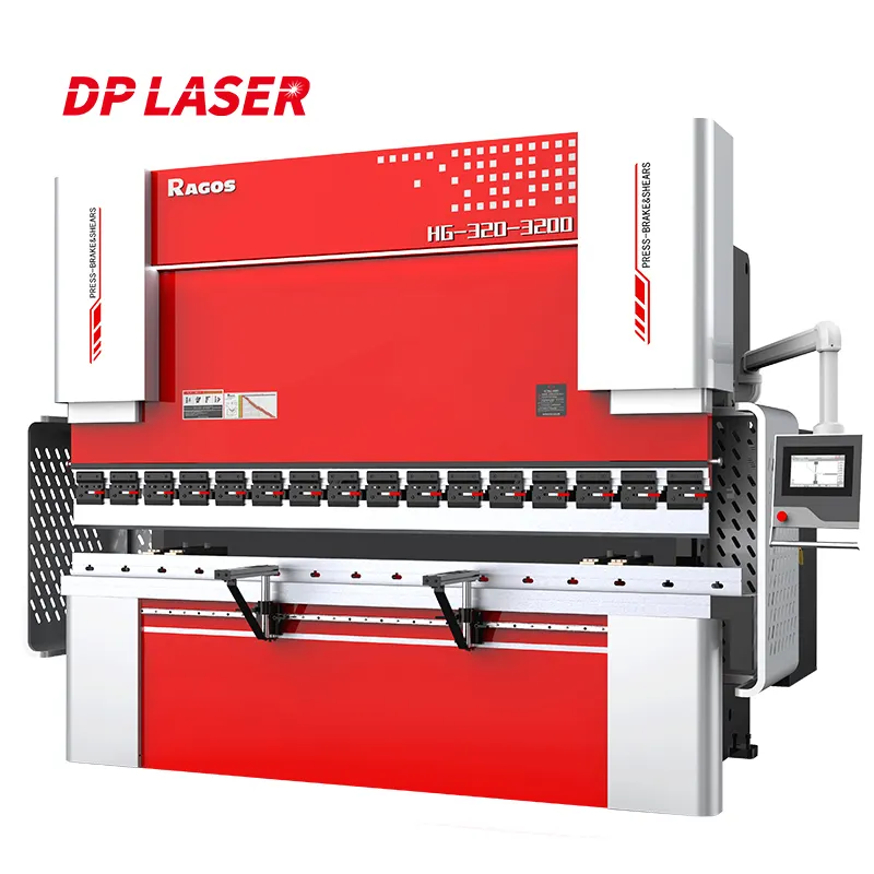 DPLASER 320t 4+1 Axis HG-320-3200 3200mm Thick Plate Metal Bending Machine CNC Press Brake