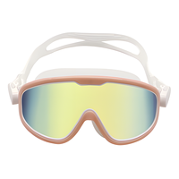 Wide View Masque de natation anti-buée UV Lunettes de piscine pour 3-10 tout-petits filles garçons
