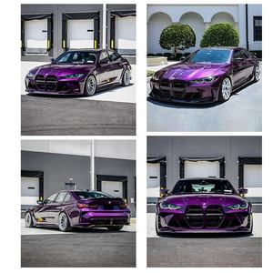 <span class=keywords><strong>Film</strong></span> vinyle pour voiture anti-décoloration à haute brillance Rouleau violet PET Métal <span class=keywords><strong>Twilight</strong></span> Purple <span class=keywords><strong>Film</strong></span> vinyle pour voiture PET Violet pour carrosserie complète PPF - Product Image 3