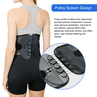 Fournisseur chinois – Nouvelle ceinture de soutien lombaire respirante et réglable en maille pour homme et femme avec système à poulie pour la compression de la colonne vertébrale