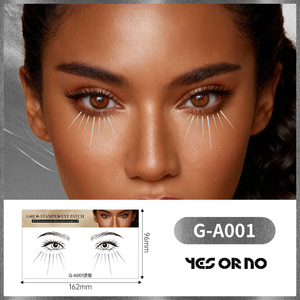 Pegatinas <span class=keywords><strong>de</strong></span> <span class=keywords><strong>Tatuajes</strong></span> con Formas Geométricas Estampadas en Oro, Estéticas, Resistentes al Agua y al Sudor, <span class=keywords><strong>de</strong></span> Larga Duración, <span class=keywords><strong>Temporales</strong></span>, para Maquillaje <span class=keywords><strong>de</strong></span> Fiesta - Product Image 5