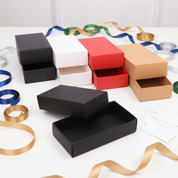 Boîtes cadeaux en papier kraft écologiques et recyclables avec impression personnalisée, fermeture magnétique en feuille d'or