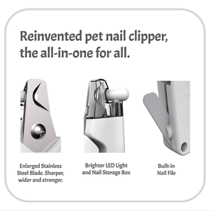 Cortaúñas profesional con luces LED y lima de uñas, Kit de cuidado de uñas <span class=keywords><strong>para</strong></span> <span class=keywords><strong>perros</strong></span> - Product Image 4