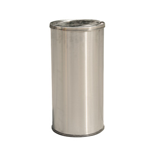 Stainless steel single-drum flip-top extra-large 30-liter trash can, available directly from the manufacturer, suitable for - Product Image 5