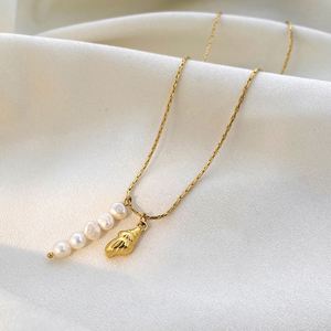 สร้อยคอทองคำแท้พร้อมจี้รูปตัวอักษร  ราคาขายส่ง B2B สำหรับตลาดต่างประเทศ  ผ่านการรับรองมาตรฐาน RoHS  ผลิตจากเหล็กเคลือบ IP สีดำ - Product Image 3