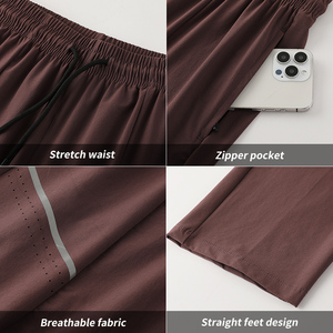 Pantalon de jogging homme imperméable et réfléchissant pour l'extérieur, coupe droite, idéal pour la course et la gym – Nouvelle collection très demandée - Product Image 6