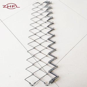 Valla de malla de alambre de eslabón de cadena de acero galvanizado de venta de fábrica de China 8 pies de alto X 25 pies rollos recubiertos de PVC para aplicación de valla al aire libre - Product Image 1