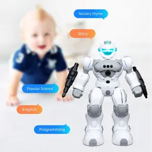 भविष्य योद्धा स्मार्ट प्रोग्रामिंग रोबोट खिलौना ध्वनि और प्रकाश संगीत चलने बुलेट लांच समारोह रिमोट कंट्रोल नृत्य रोबोट