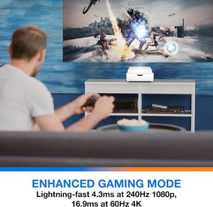 Projecteur de cinéma maison Optoma GT4000UHD à ultra courte focale DLP 1080P avec garantie d'un an - Product Image 4