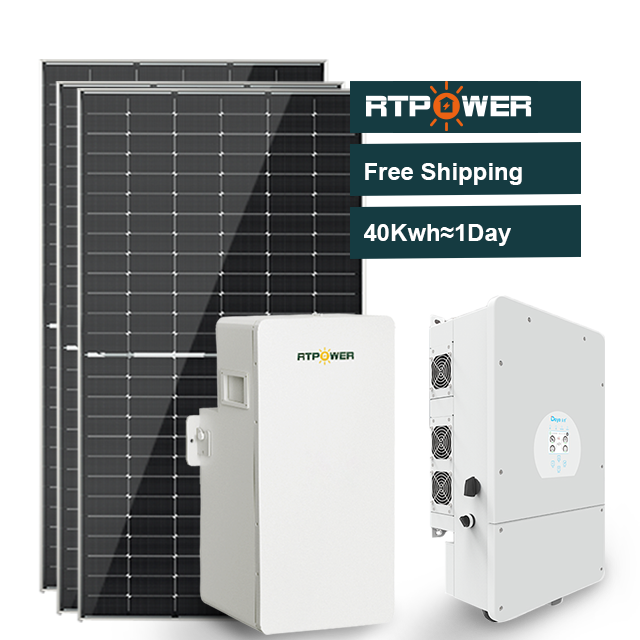 Европейская Бесплатная доставка Полный комплект солнечной энергетической системы 10000 Вт гибридная солнечная система 8 кВт 10 кВт Солнечная энергетическая система для дома балкоkraftwerk