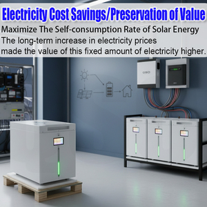 Batería de Iones de Litio Lifepo4 de Ciclo Profundo QSO 2026, 30kwh, 48V, 51.2V, 600Ah, Paquete de Baterías de 15kwh, 16kwh, 32kwh, 628Ah, Energía de Respaldo Fuera de la Red - Product Image 3