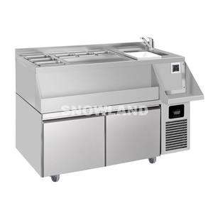 Réfrigérateur commercial autoportant de station de cocktail de combinaison d'acier inoxydable de 1200 mm pour le bar - Product Image 2