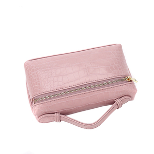 Bolsa de Maquillaje Portátil de Viaje de Cuero de Cocodrilo Personalizada, Bolsa de Cosméticos de Lujo, Estuches de Almacenamiento - Product Image 5