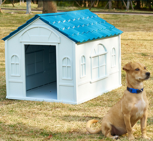 Cage à <span class=keywords><strong>chien</strong></span> carrée en plastique moderne, ventilée, imperméable, toutes saisons, grande <span class=keywords><strong>maison</strong></span> de <span class=keywords><strong>chien</strong></span> d'extérieur avec toit durable pour animaux de compagnie Tim - Product Image 2