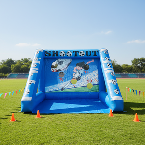 Vente directe usine : Jeu de football gonflable hermétique en PVC pour carnaval, jeu de tir au <span class=keywords><strong>but</strong></span> de football gonflable - Product Image 1