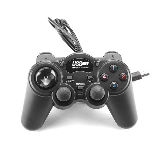 New USB Game Controller for PC Wired Gamepad for WINXP/WIN7/WIN8/WIN10 Game Accessories