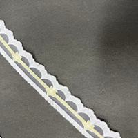 Dentelle en coton ZSY de 1,5 pouce avec motif étoile brodé, dentelle en maille pour robe, accessoires pour nœuds de cheveux pour filles