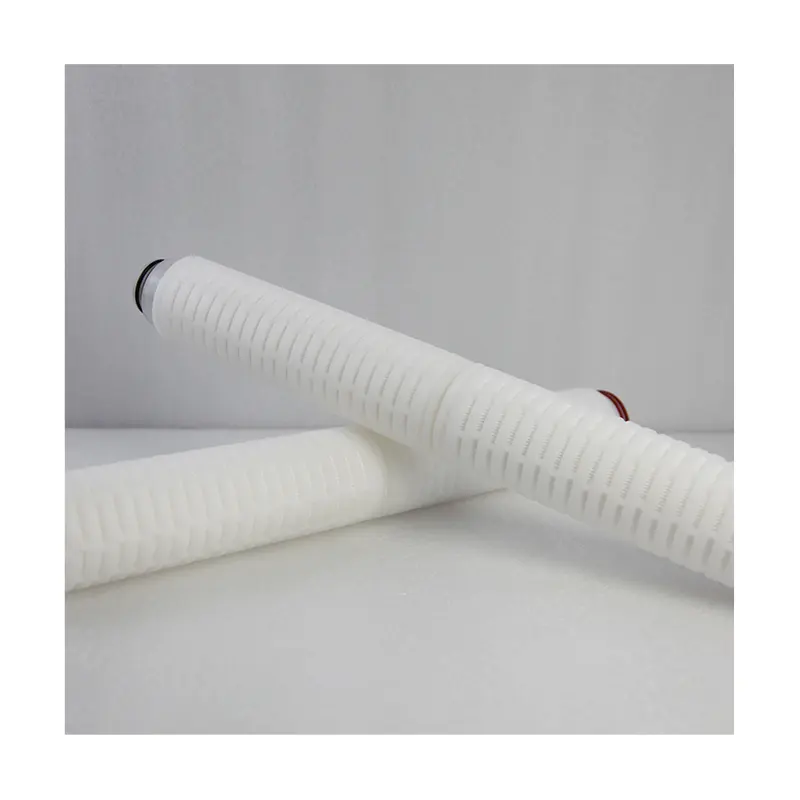 10 Inch PVDF Pleated Folded Filter Cartridge Hydrophilic Food grade wuhu anhui Solutions 0.01 micron Ophthalmics Sterile