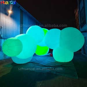 2025 bola inflable gigante con luz RGB publicidad inflable gratis modelo 3D decoración inflable para concierto con soplador de aire - Product Image 5